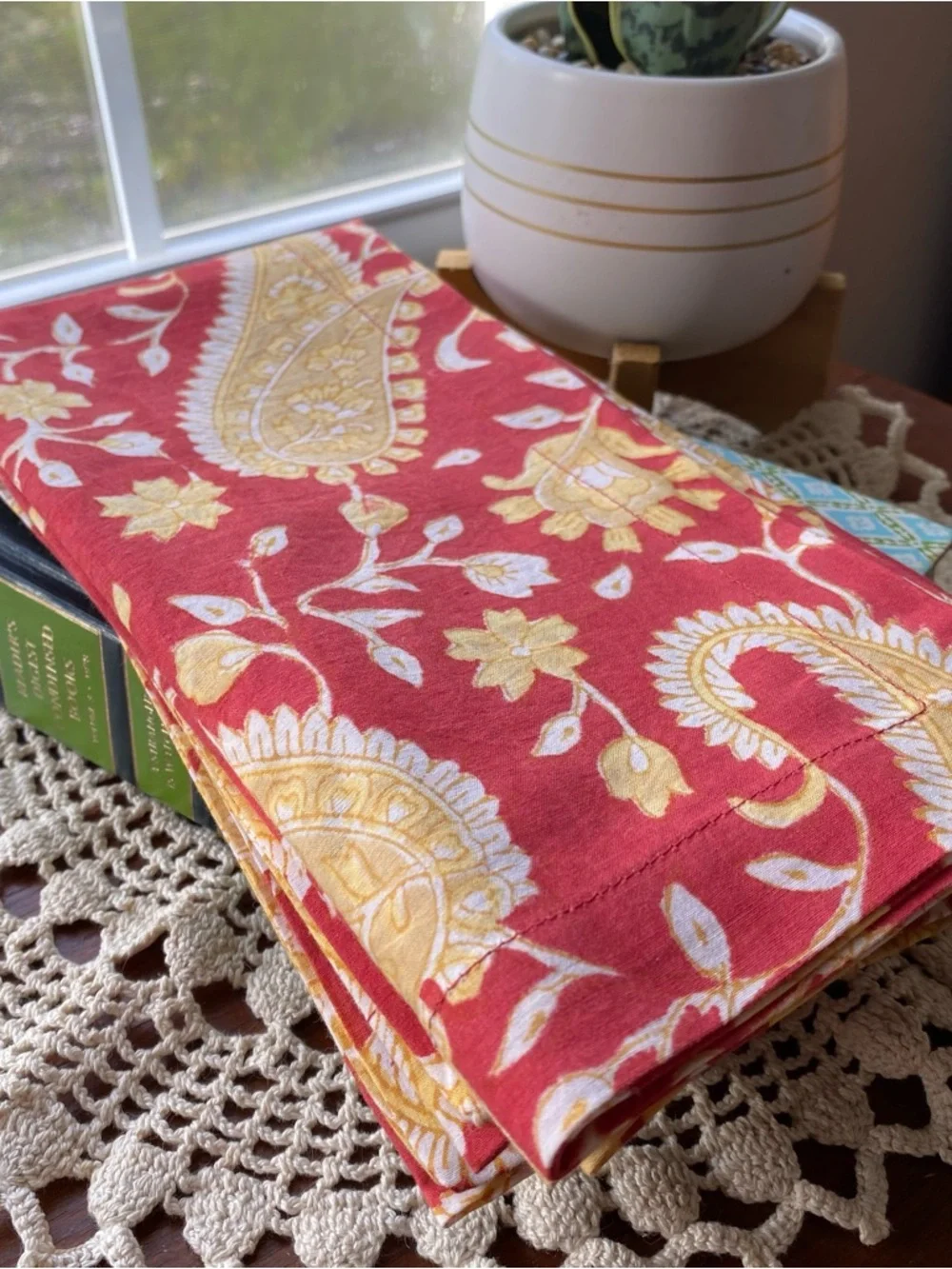 Pottery Barn Cloth Table Napkins 100% Cotton Set of 4 NEW!